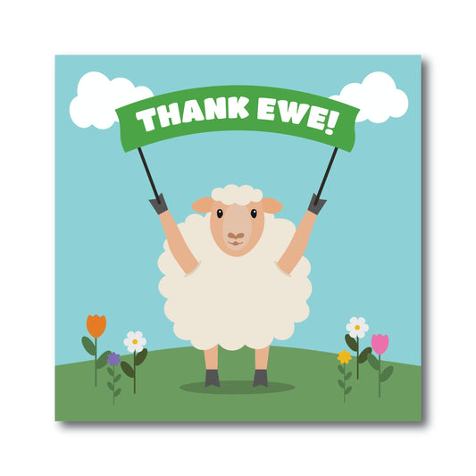 Thank Ewe Greetings Card