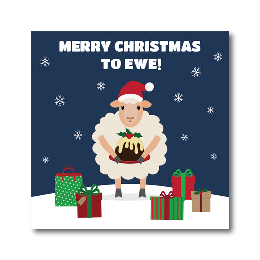 Merry Christmas To Ewe Greetings Card
