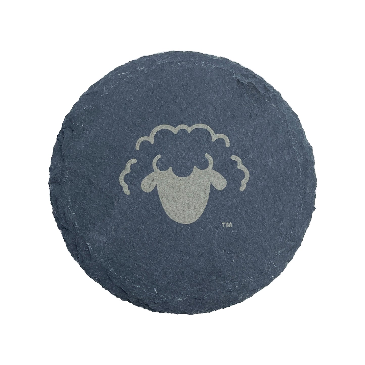 Sheep Natural Slate Coaster (Single)