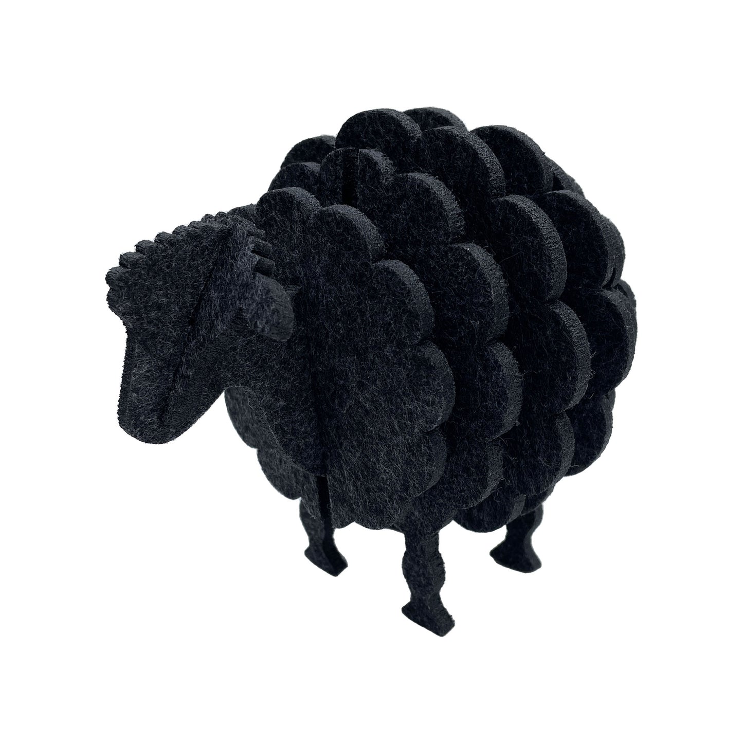 Ewesful Felt Sheep Coaster Set (Grey)
